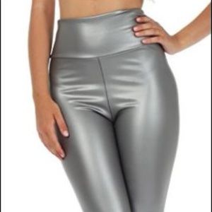 Silver leggings